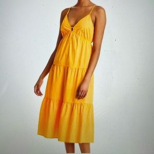 NWT Rails Avril Tiered midi dress size small, Marigold